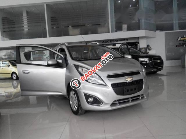 Cần bán Chevrolet Spark LS năm 2017, màu bạc mới 100%, giá chỉ 269 triệu-0