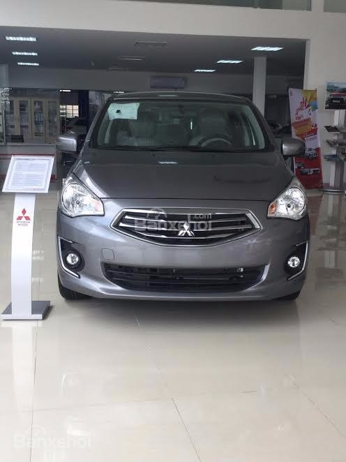 Bán ô tô Mitsubishi Attrage đời 2017, màu xám, nhập khẩu-1