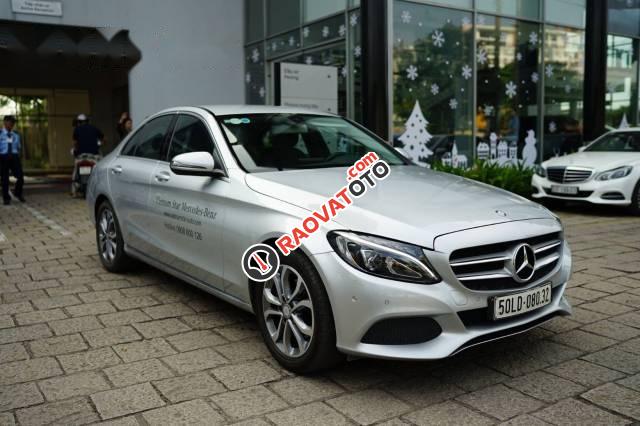 Bán Mercedes C200 đời 2016, màu bạc-2