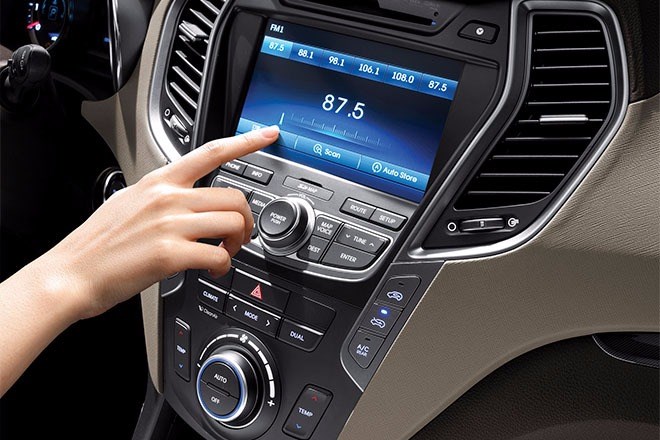 Bán xe Hyundai Santa Fe đời 2017, màu trắng, nhập khẩu nguyên chiếc-1