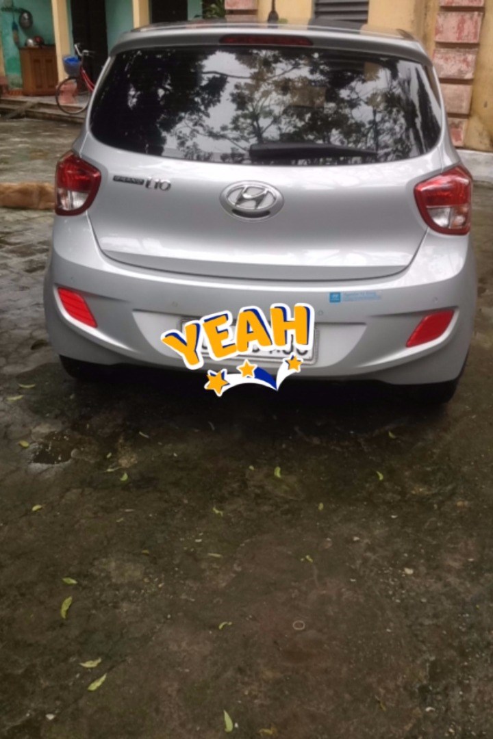 Cần bán gấp Hyundai Grand i10 đời 2014, màu bạc, xe nhập-4