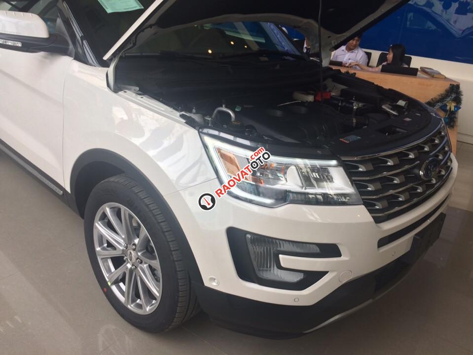 Bán Ford Explorer Limited 2017, màu trắng, nhập khẩu Mỹ, đẳng cấp doanh nhân-7