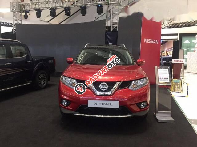 Bán Nissan X trail năm 2017, màu đỏ -0