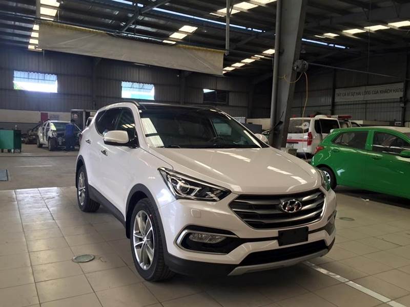 Bán xe Hyundai Santa Fe đời 2017, màu trắng, nhập khẩu nguyên chiếc-12