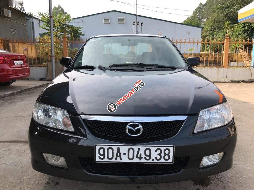 Bán Mazda 323 đời 2004, màu đen, xe nhập, giá tốt-9