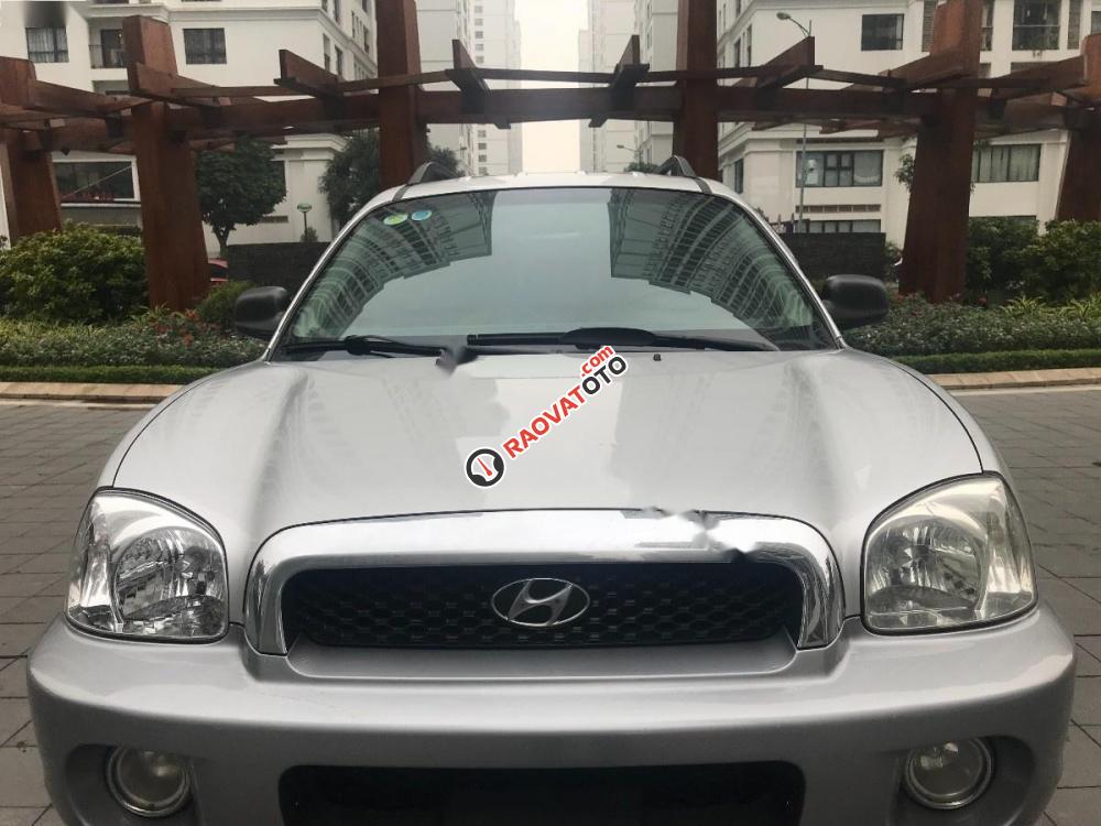 Bán ô tô Hyundai Santa Fe Gold 2.0 AT đời 2005, màu bạc, nhập khẩu nguyên chiếc số tự động-0