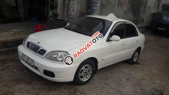 Bán gấp Daewoo Lanos đời 2002, màu trắng, giá chỉ 98 triệu-0