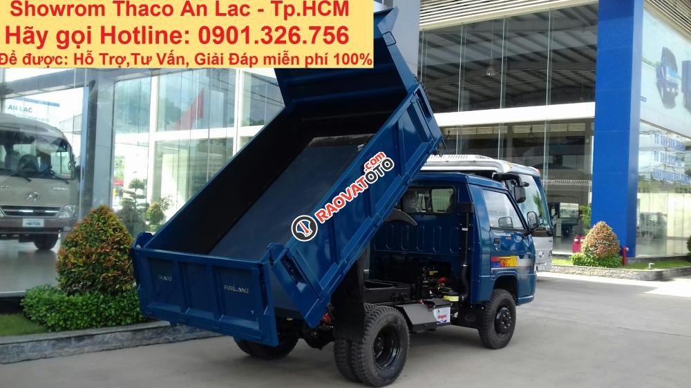 Bán xe Ben Thaco Forland FLD 250C tải trọng 2 tấn 4 - thể tích 1 khối 8, chạy trong TP-13