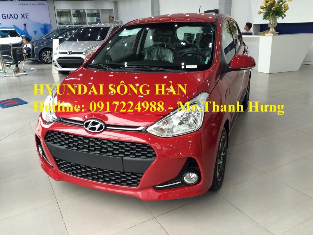 Bán xe Hyundai Grand i10 đời 2017, màu đỏ, xe nhập-1