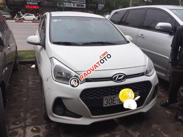 Bán Hyundai Grand i10 sản xuất 2017, màu trắng-0