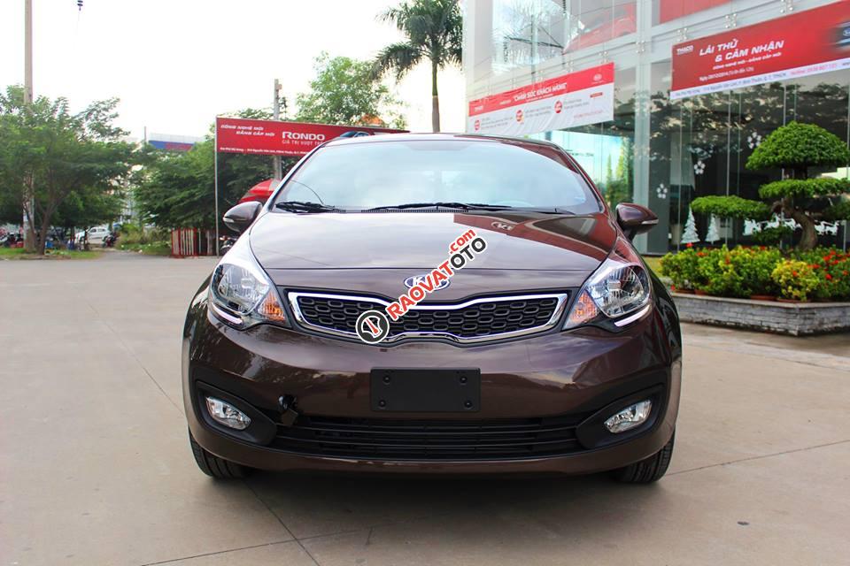 Cần bán Kia Rio đời 2017, màu nâu, xe nhập 100% - LH: 0938.555.749 - Ngọc Thúy - Kia Gò Vấp-0