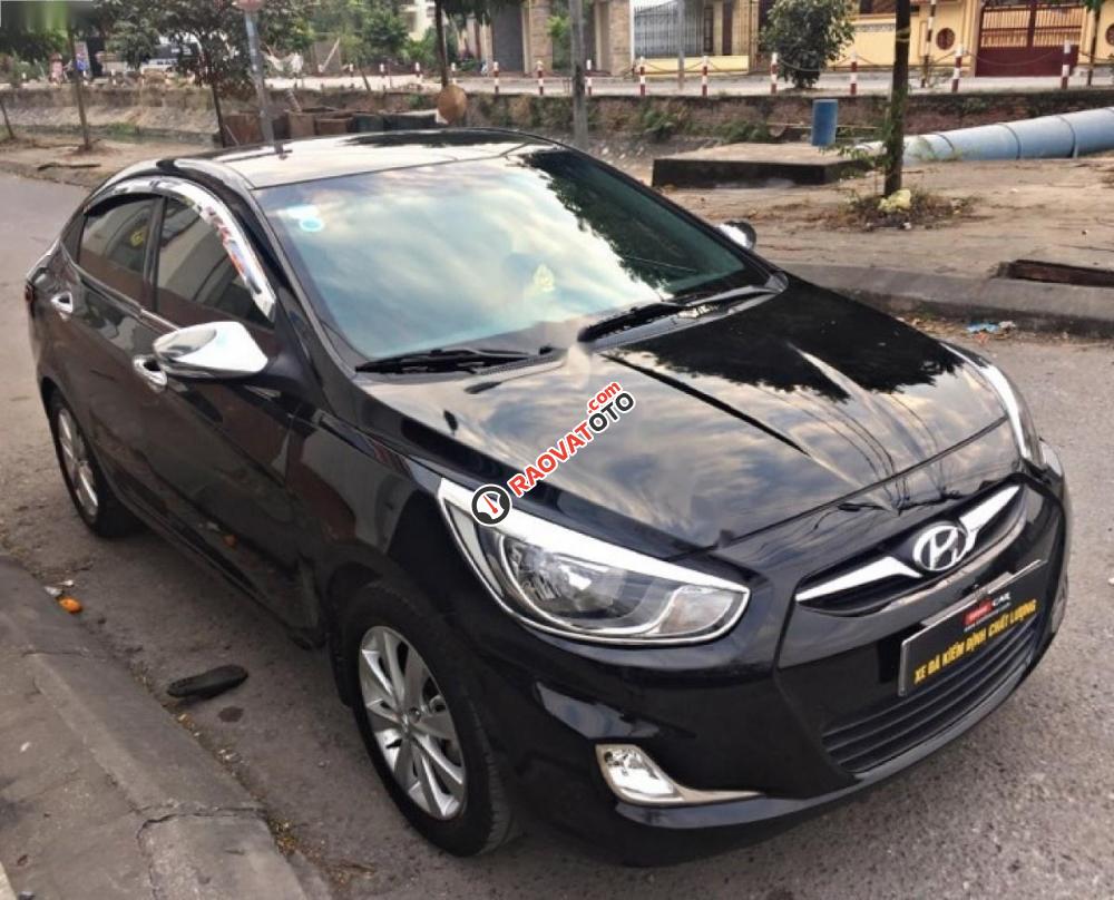 Cần bán lại xe Hyundai Accent 1.4AT sản xuất 2012, màu đen, nhập khẩu nguyên chiếc-2