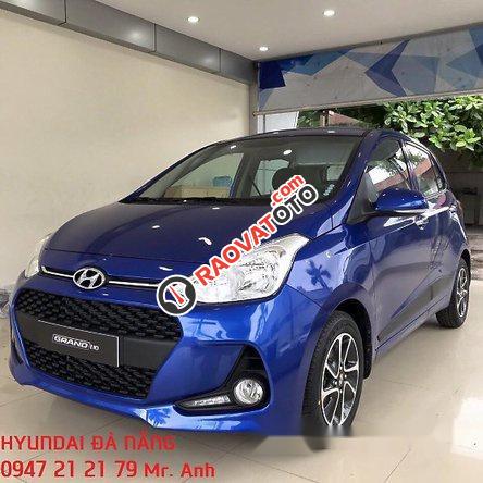 Bán ô tô Hyundai Grand i10 đời 2017, màu xanh dương-1