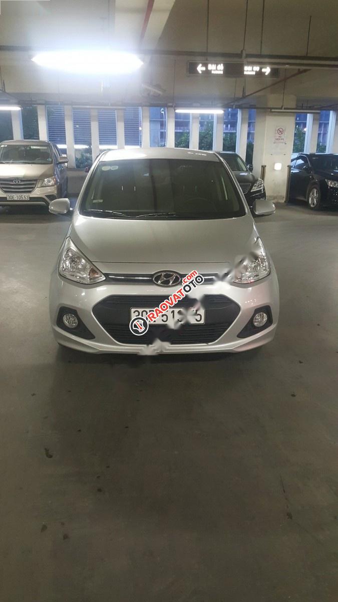 Bán Hyundai Grand i10 đời 2014, màu bạc, nhập khẩu nguyên chiếc-1