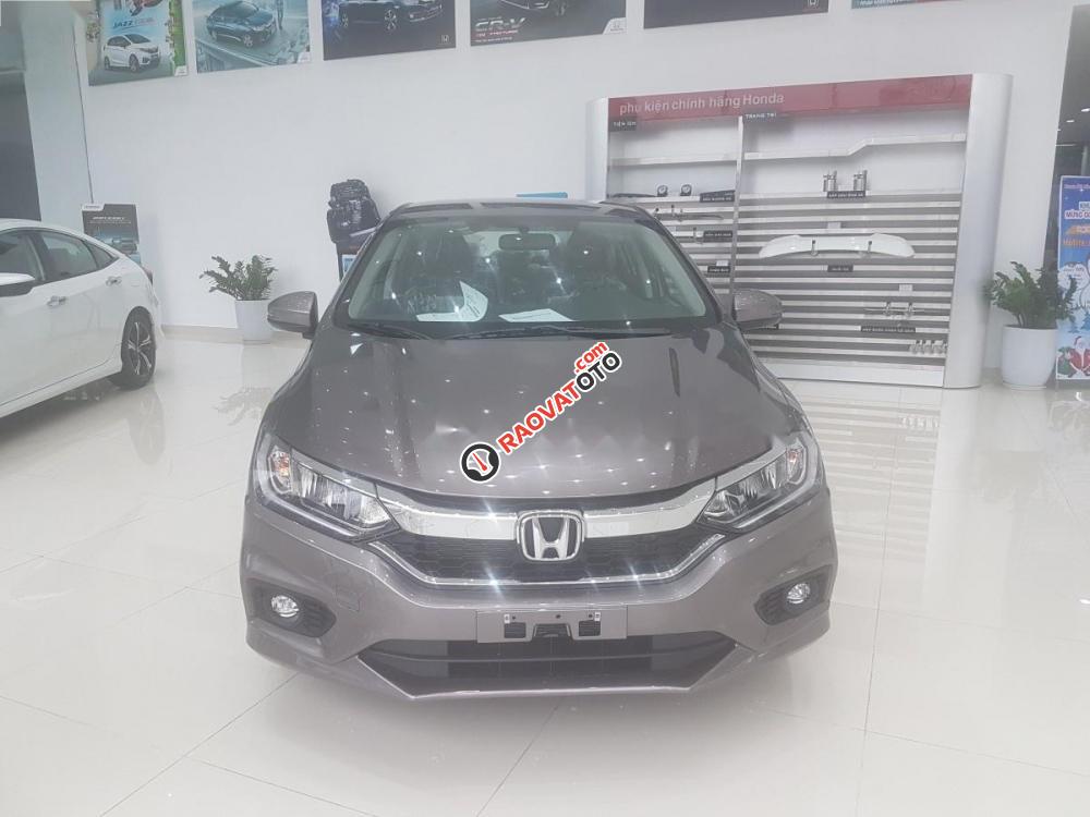 Bán Honda City 1.5TOP đời 2017, màu xám-0