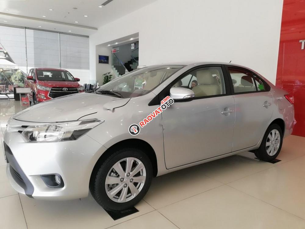 Bán Toyota Vios 1.5E đời 2017, màu bạc, giá chỉ 480 triệu-1