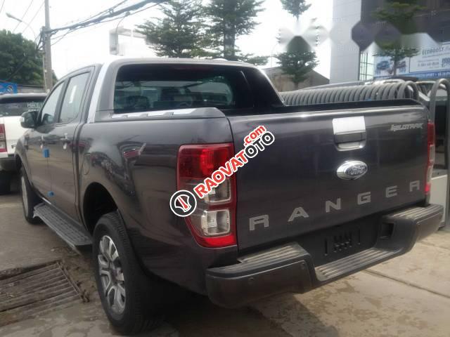 Bán Ford Ranger Wildtrak 2.2L đời 2017, màu xám, giá tốt-4