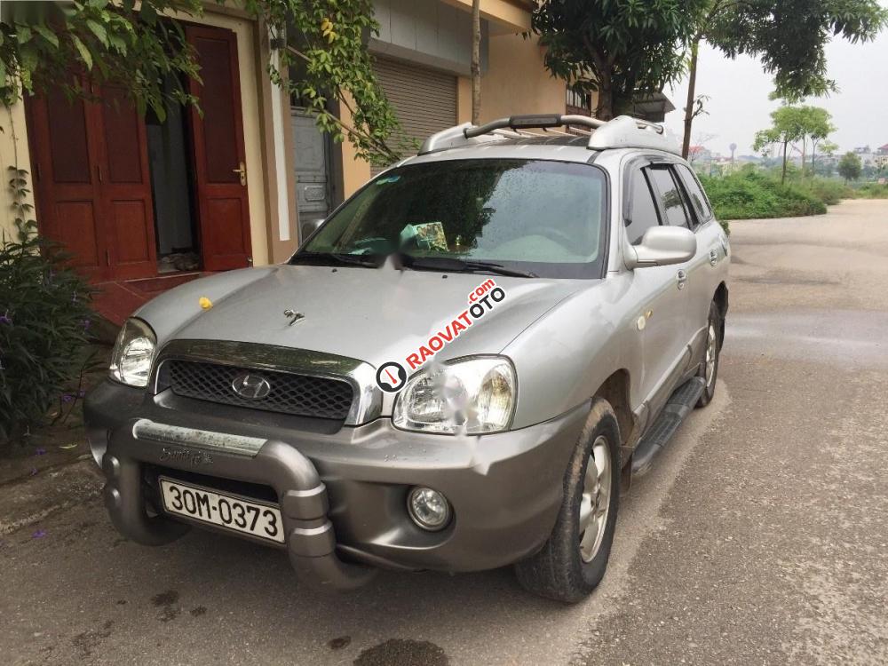 Cần bán lại xe Hyundai Santa Fe Gold năm 2004, màu bạc, xe nhập số tự động-3