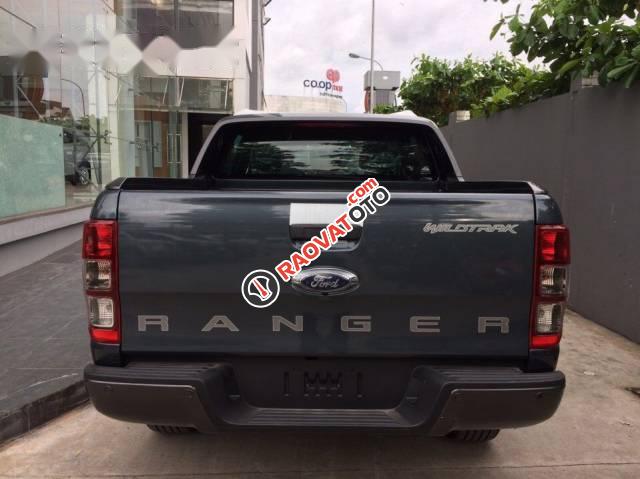 Bán ô tô Ford Ranger Wildtrak 3.2 Navigation 2017, màu xanh-3