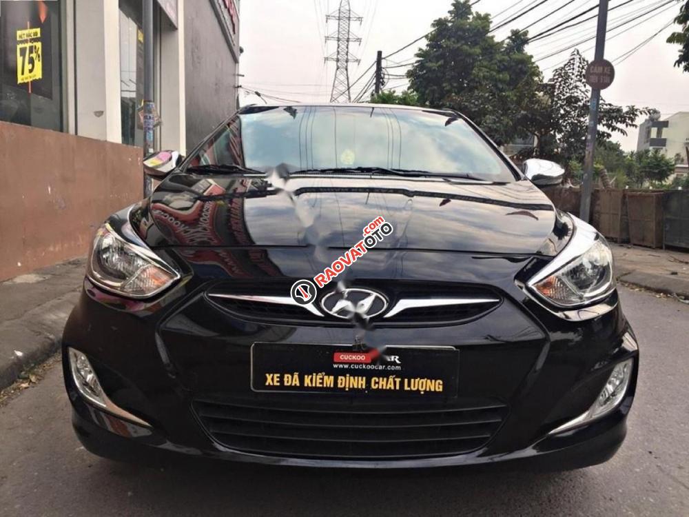 Cần bán lại xe Hyundai Accent 1.4AT sản xuất 2012, màu đen, nhập khẩu nguyên chiếc-0