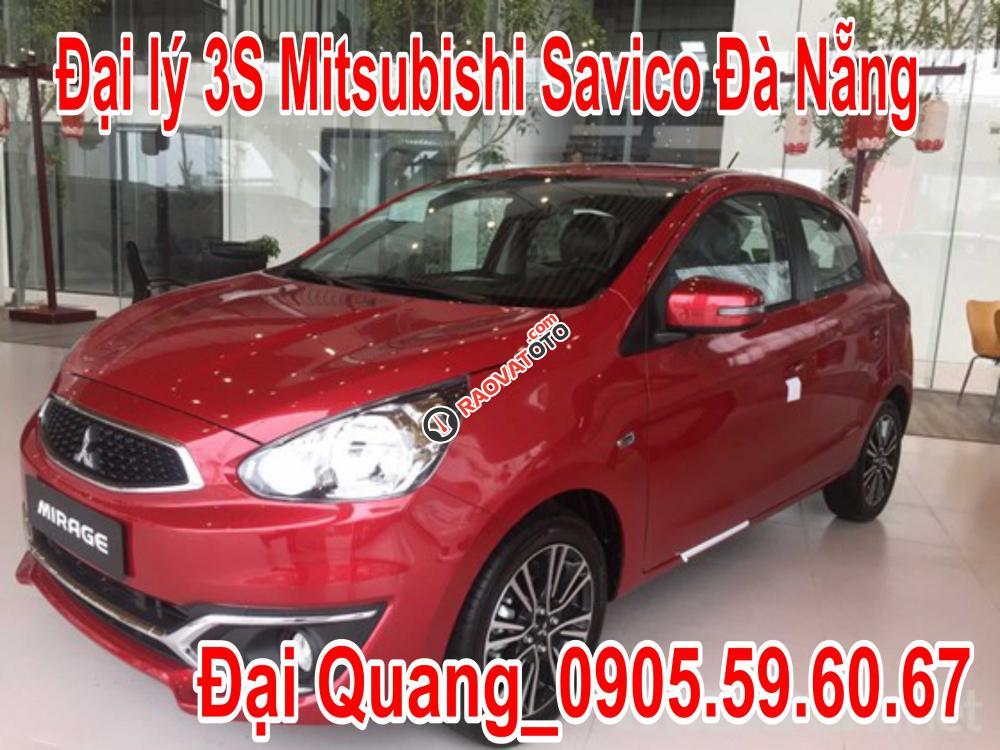 Bán Mitsubishi Mirage tại Quảng Nam, màu đỏ, xe nhập, giá 435 tr, hỗ trợ vay nhanh-0