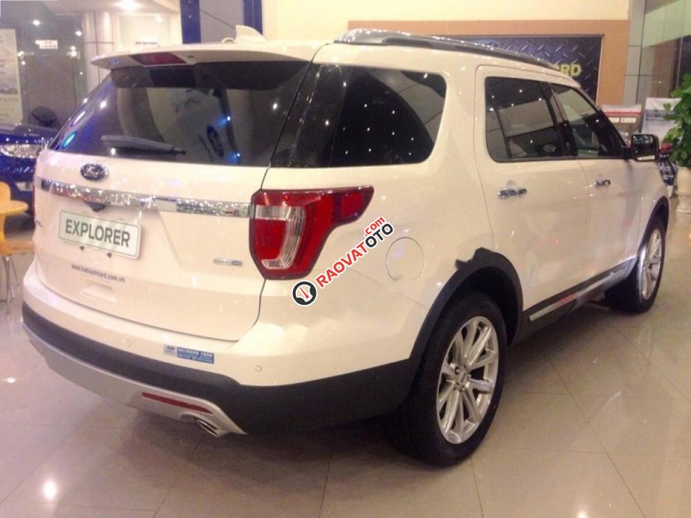 Bán Ford Explorer Limited 2.3L EcoBoost đời 2017, màu trắng, xe nhập-4