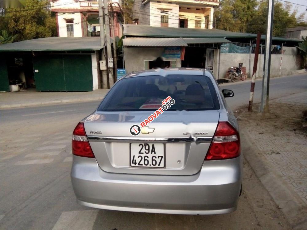 Cần bán lại xe Chevrolet Aveo sản xuất 2012, màu bạc-0