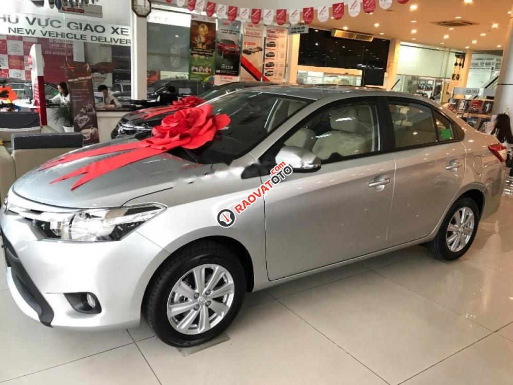 Bán Toyota Vios 1.5E sản xuất 2017, màu bạc, giá chỉ 480 triệu-1