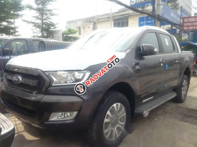 Bán Ford Ranger Wildtrak 2.2L đời 2017, màu xám, giá tốt-3