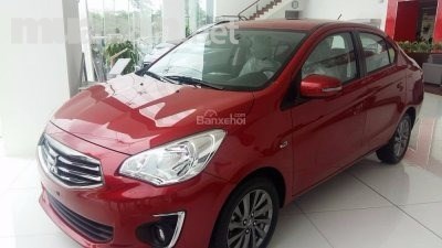 Bán ô tô Mitsubishi Attrage đời 2017, màu đỏ, xe nhập-0