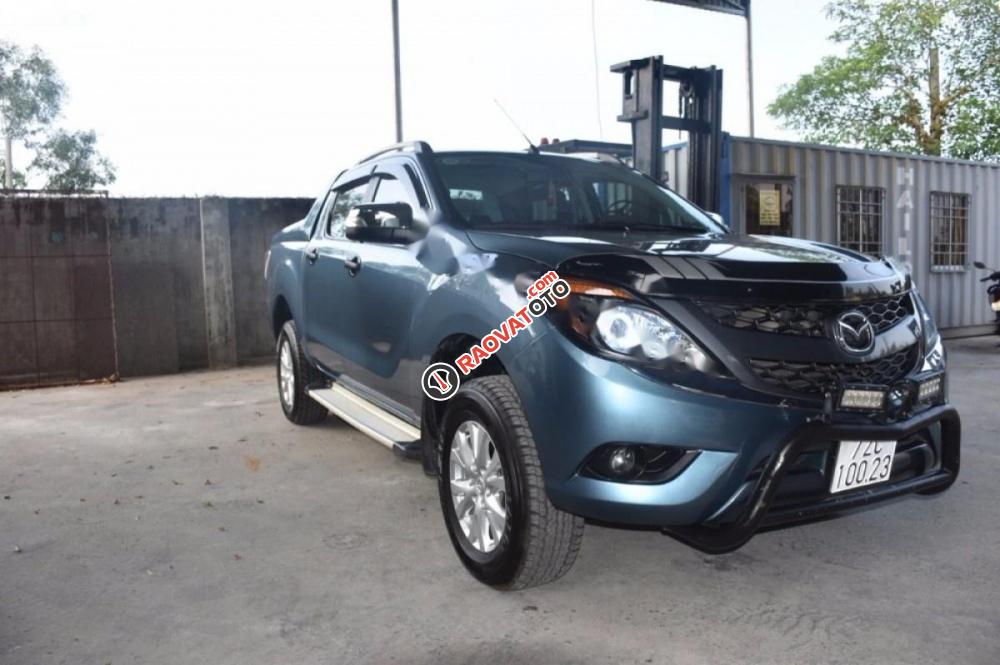 Cần bán lại xe Mazda BT 50 đời 2014, màu xanh lam, xe nhập ít sử dụng, giá tốt-1