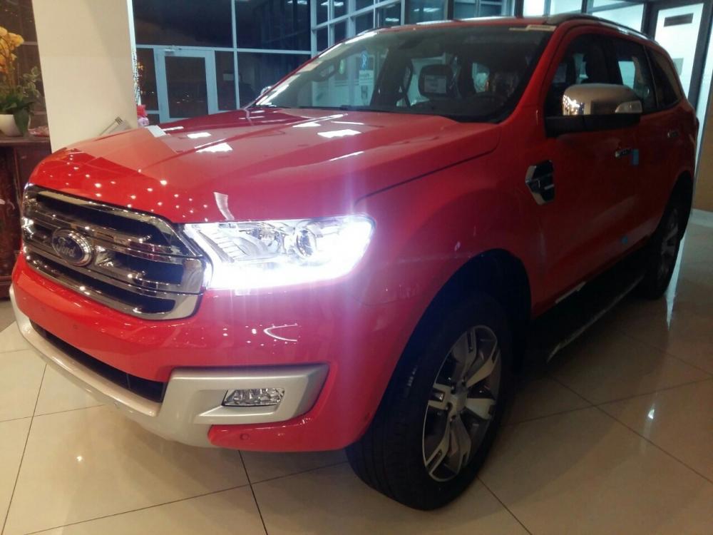 Bán ô tô Ford Everest đời 2017, màu đỏ, nhập khẩu-1