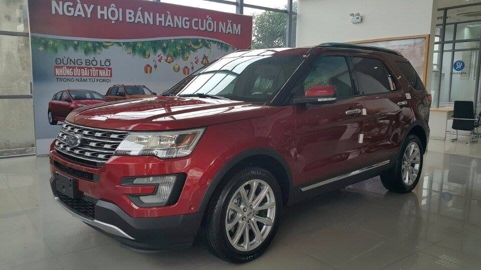 Cần bán Ford Explorer đời 2017, màu đỏ, nhập khẩu nguyên chiếc-4