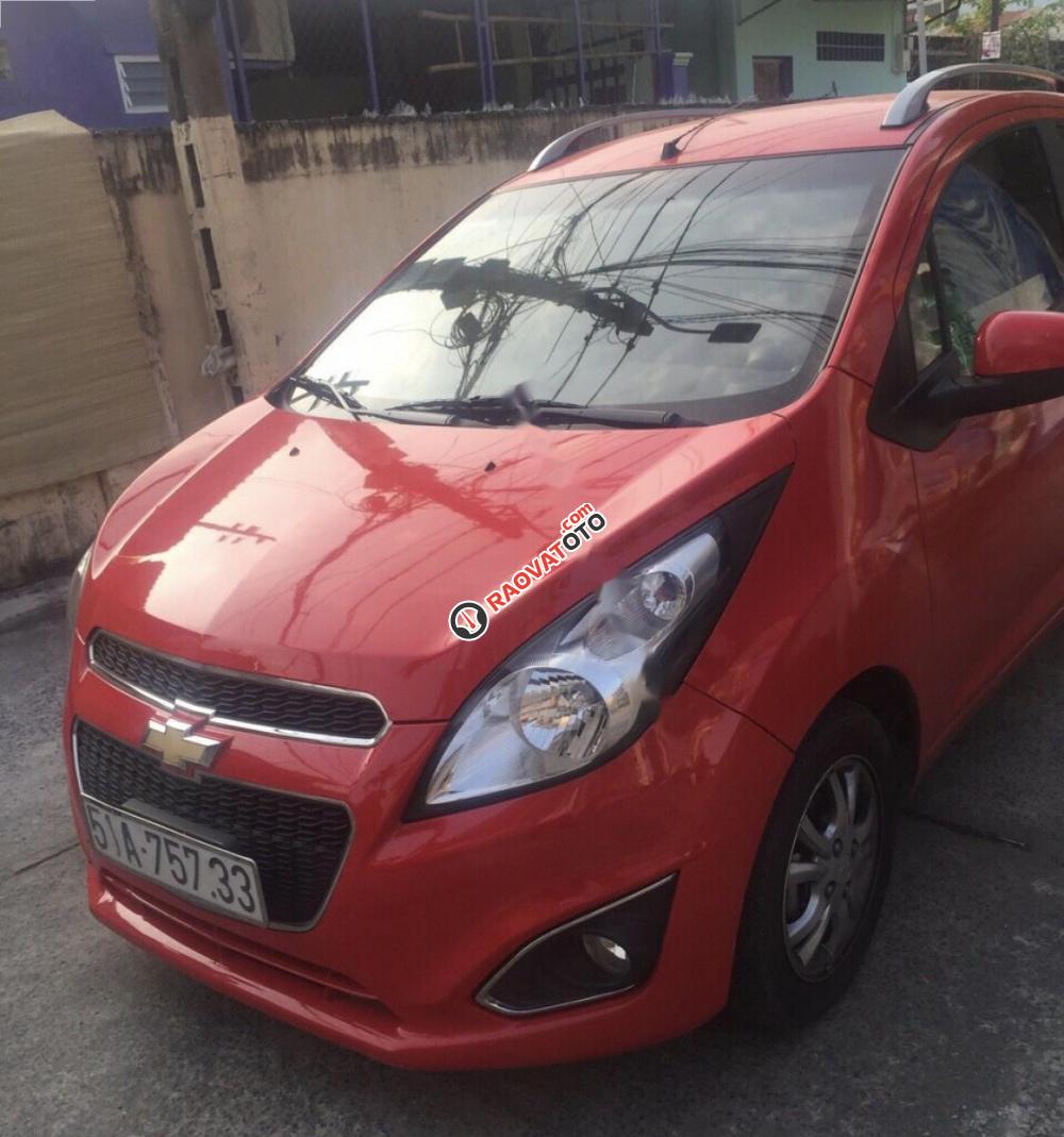 Bán Chevrolet Spark LTZ 1.0 AT Zest 2014, màu đỏ, giá tốt-0