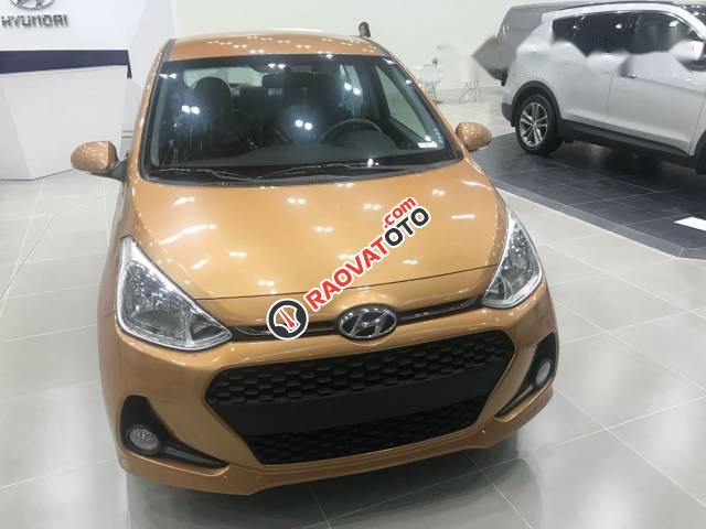 Bán xe Hyundai Grand i10 đời 2017, màu vàng cam-2