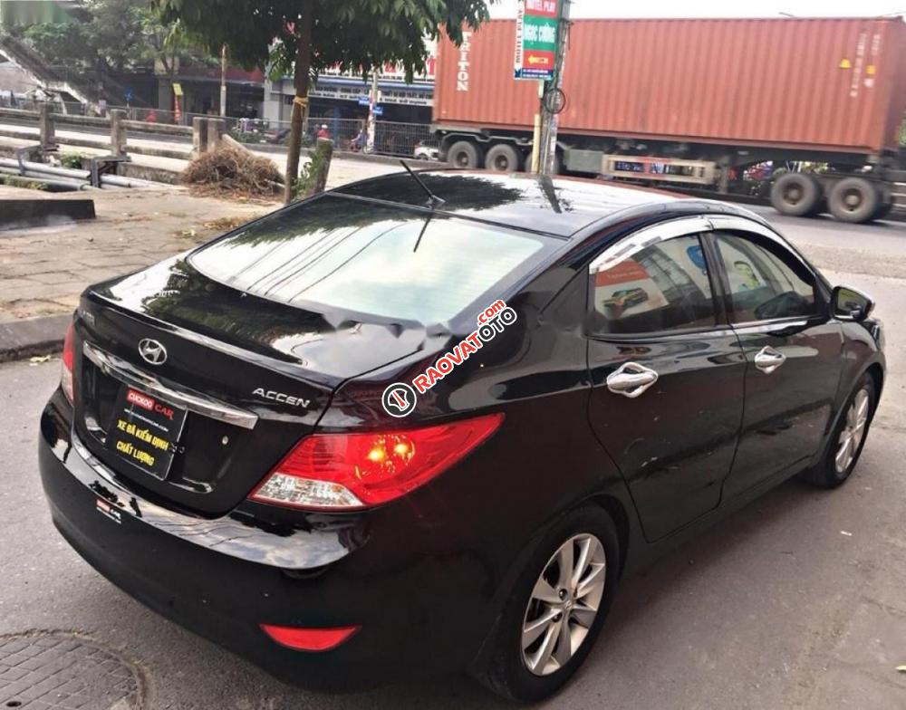 Cần bán lại xe Hyundai Accent 1.4AT sản xuất 2012, màu đen, nhập khẩu nguyên chiếc-8