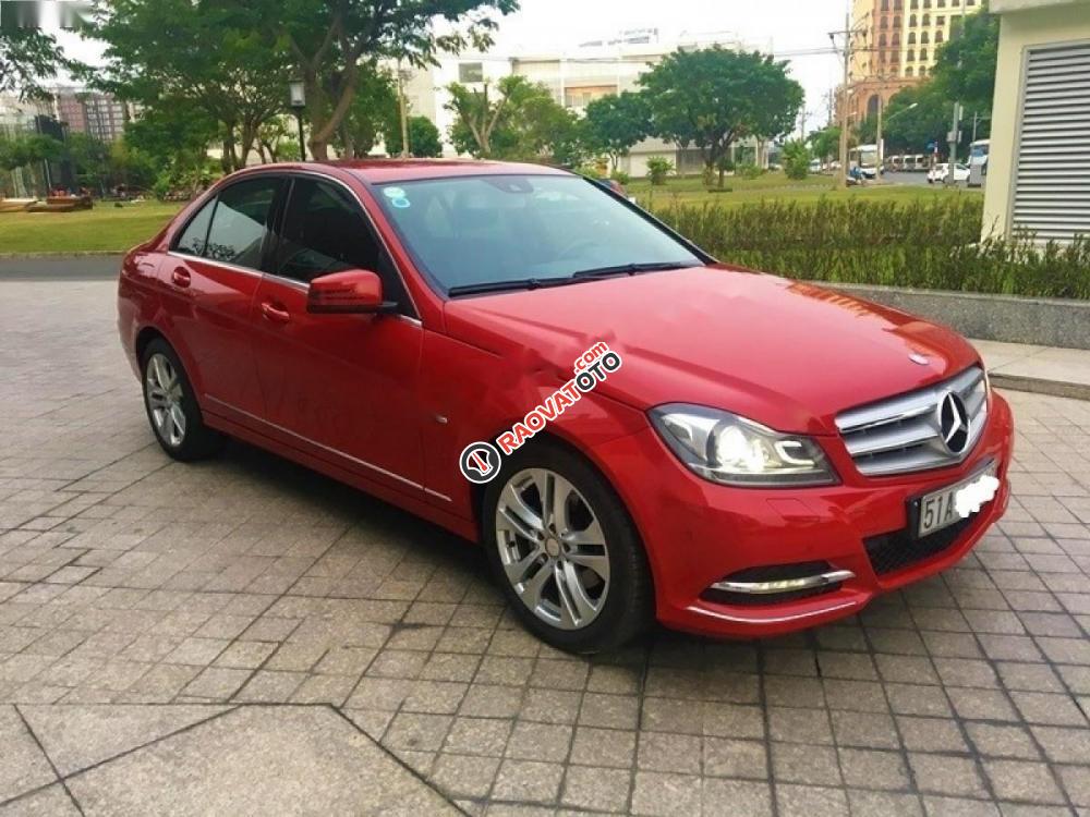 Bán ô tô Mercedes C200 đời 2012, màu đỏ ít sử dụng, giá 780tr-1