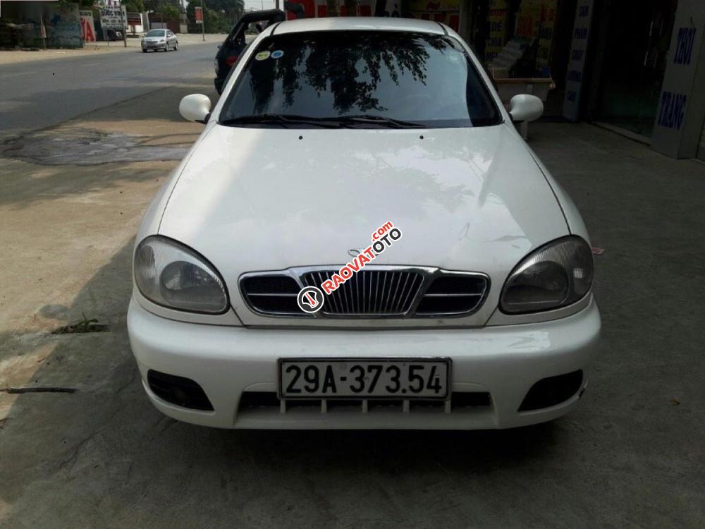 Bán ô tô Daewoo Lanos năm 2004, màu trắng xe gia đình, giá tốt-0