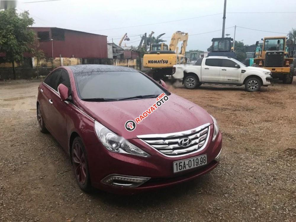 Cần bán Hyundai Sonata đời 2011, màu đỏ, xe nhập-3