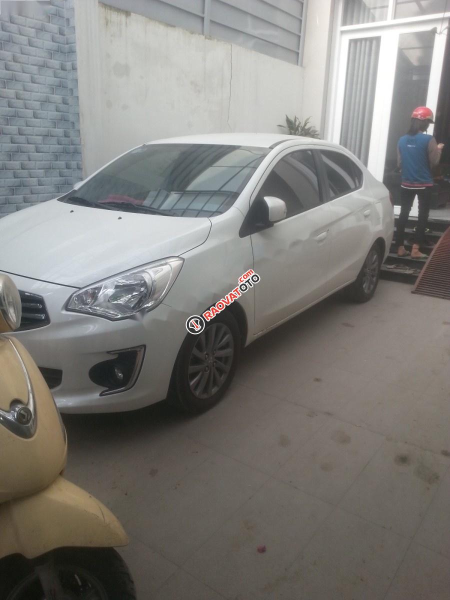 Bán xe Mitsubishi Attrage 1.2CVT đời 2016, màu trắng, xe nhập -1