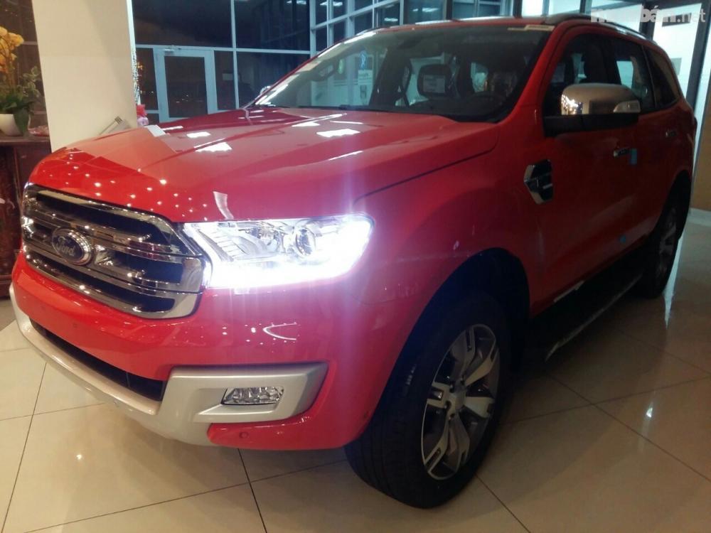 Bán ô tô Ford Everest đời 2017, màu đỏ, nhập khẩu-0