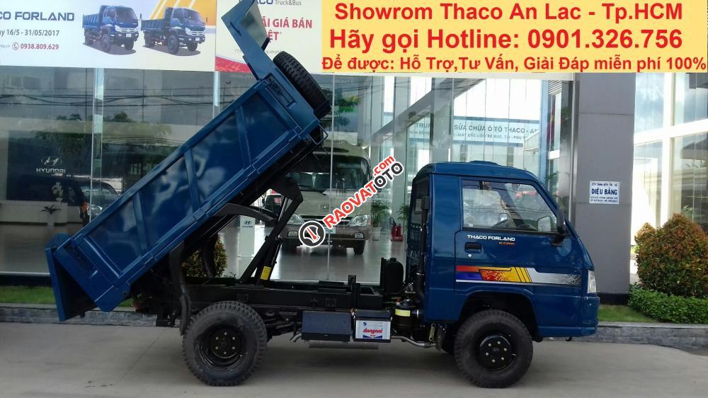 Bán xe Ben Thaco Forland FLD 250C tải trọng 2 tấn 4 - thể tích 1 khối 8, chạy trong TP-5