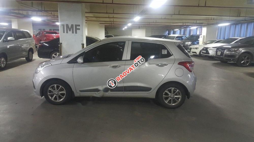 Bán Hyundai Grand i10 đời 2014, màu bạc, nhập khẩu nguyên chiếc-0