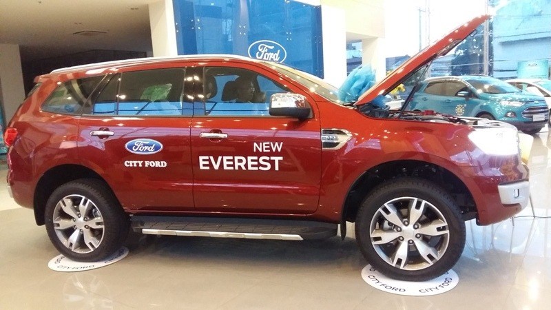 Bán ô tô Ford Everest đời 2017, màu đỏ, nhập khẩu-3