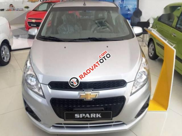 Cần bán Chevrolet Spark LS năm 2017, màu bạc mới 100%, giá chỉ 269 triệu-1