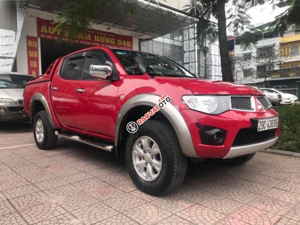 Bán Mitsubishi Triton GLS 4x4 MT sản xuất 2009, màu đỏ, nhập khẩu Thái Lan-0