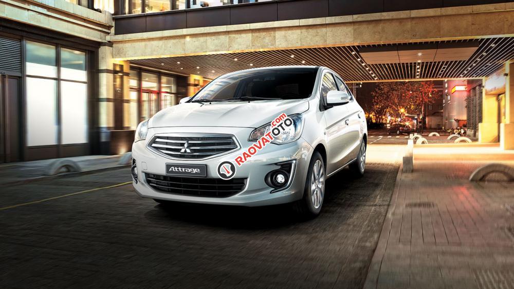 Bán Mitsubishi Attrage năm 2017, màu trắng, nhập khẩu-3