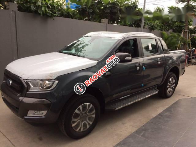 Bán ô tô Ford Ranger Wildtrak 3.2 Navigation 2017, màu xanh-2