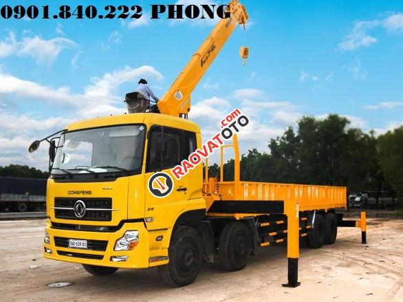 Ở đâu bán xe Dongfeng 4 chân 18 tấn gắn cẩu/Đại lý chính thức xe Dongfeng tại TpHCM - Hỗ trợ vay 100%-1