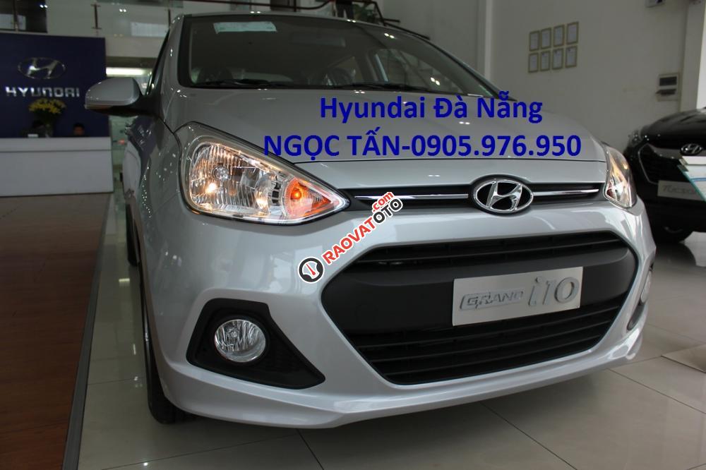 Bán Hyundai Grand i10 đời 2018, màu bạc, nhập khẩu, chạy dịch vụ Grab-Uber ở Đà Nẵng, liên hệ: 0905976950 để được tư vấn-2